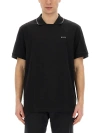 Hugo Boss Polo With Logo In Nero