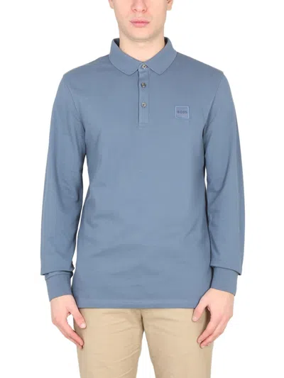 HUGO BOSS POLO WITH LOGO PATCH