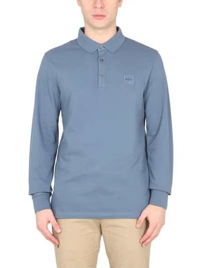 HUGO BOSS POLO WITH LOGO PATCH