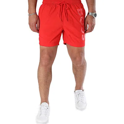 Hugo Boss Polyester Men's Swimwear In Red