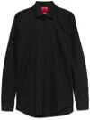 Hugo Boss Poplin Shirt In Black