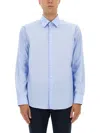 Hugo Boss Boss Poplin Shirt In Blue
