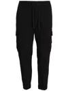 Hugo Boss Poplin Tapered Trousers In 001-black