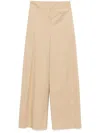 Hugo Boss Poplin Trousers In Neutrals