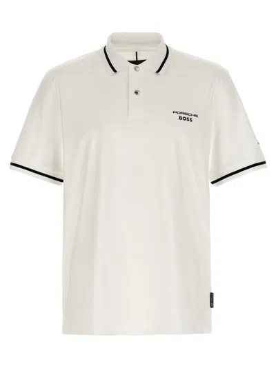 Hugo Boss Porsche X Boss C-parris 197 Polo Shirt In White