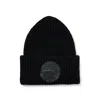Hugo Boss Porsche X Boss Chunky-rib Beanie Hat With Special Branding In Black