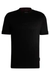 Hugo Boss Porsche X Boss Mercerised-cotton T-shirt With Special Branding In Black