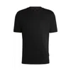 Hugo Boss Porsche X Boss Mercerised-cotton T-shirt With Special Branding In Black