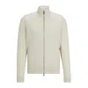 Hugo Boss Porsche X Boss Mixed-material Jacket With Special Branding In Grey