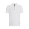 Hugo Boss Porsche X Boss Polo Shirt In Mercerized Cotton In White