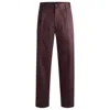 Hugo Boss Porsche X Boss Relaxed-fit Trousers In Cotton Twill In Red