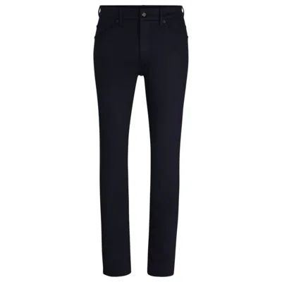 Hugo Boss Porsche X Boss Tapered-fit Jeans In Blue Denim In Dark Blue