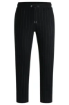 Hugo Boss Porsche X Boss Tracksuit Bottoms With Vertical Stripes In Black