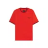 Hugo Boss Porsche X Cotton T-shirt With Moisture-control Finish In Red