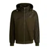 Hugo Boss Porsche X Hoodie With Two-way Zip In Green