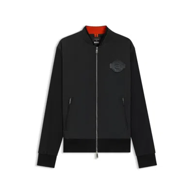 Hugo Boss Porsche X Jacket In Jersey In Black
