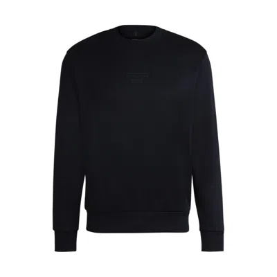 Hugo Boss Porsche X Relaxed-fit Sweatshirt With Special Branding In Blue