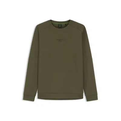 Hugo Boss Porsche X Sweatshirt With Reflective Logo In Green