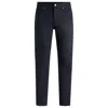 Hugo Boss Porsche X Boss Tapered-fit Jeans In Dark-blue Performance Denim In Blue
