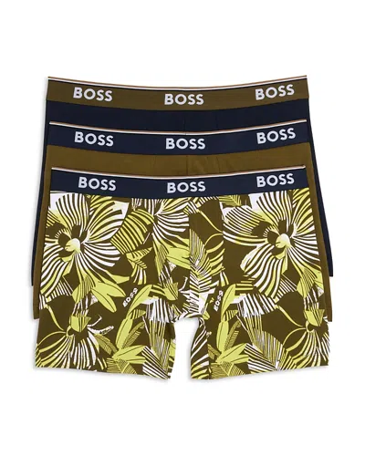 Hugo Boss Power Boxer Briefs - Pack Of 3 In Multi