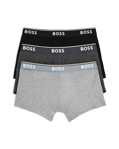 HUGO BOSS POWER COTTON BLEND TRUNKS, PACK OF 3
