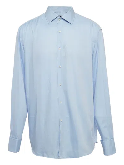 Pre-owned Hugo Boss  Cotton Stripe Shirt