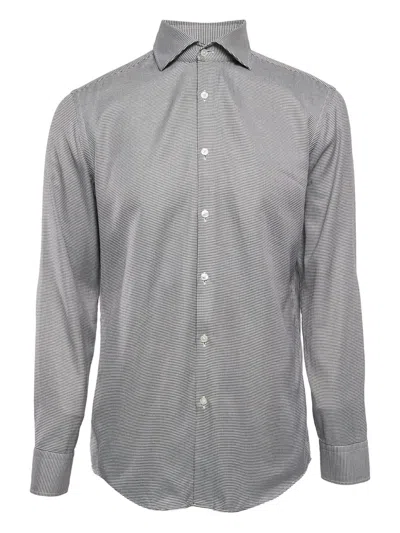 Pre-owned Hugo Boss  Houndstooth-pattern Cotton Shirt