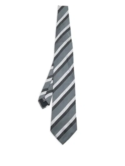 Pre-owned Hugo Boss  Striped Silk Tie