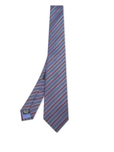 Pre-owned Hugo Boss  Striped Silk Tie