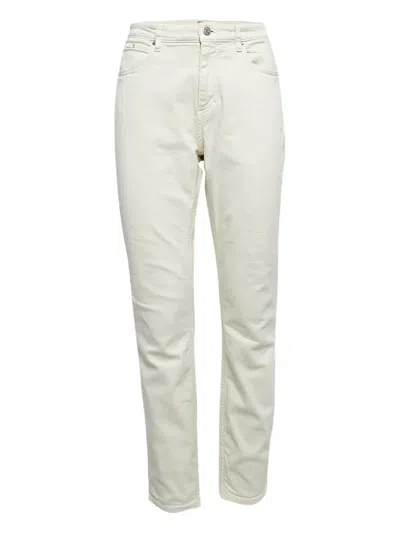 Pre-owned Hugo Boss  Logo-detail Jeans In White