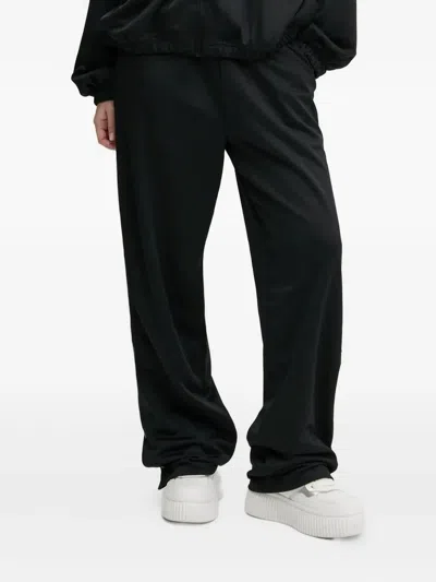 Hugo Boss Press-stud Side-split Trousers In Black