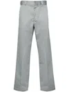 Hugo Boss Pressed-crease Straight-leg Trousers In Grey