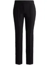 Hugo Boss Skinny-leg Trousers In Performance-stretch Fabric In 黑色