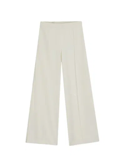Hugo Boss Pressed-crease Wide-leg Trousers In Neutral