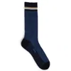 Hugo Boss Prince Wales Mc Checked Socks In Blue