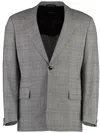 Hugo Boss Boss Prince Of Wales Checked Jacket In Black