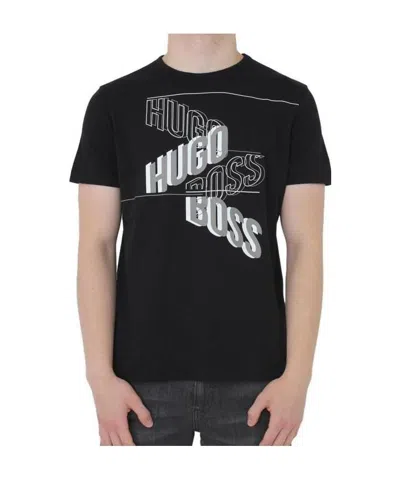 Hugo Boss Printed Logo T-shirt In Black