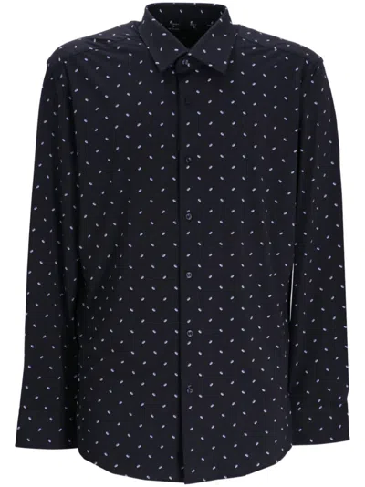 Hugo Boss Printed Shirt In Black