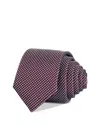 Hugo Boss Printed Skinny Tie In Open Pink