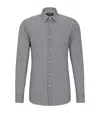 Hugo Boss Printed Slim-fit Shirt In Blue