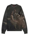 Hugo Boss Printed Sweatshirt In Black