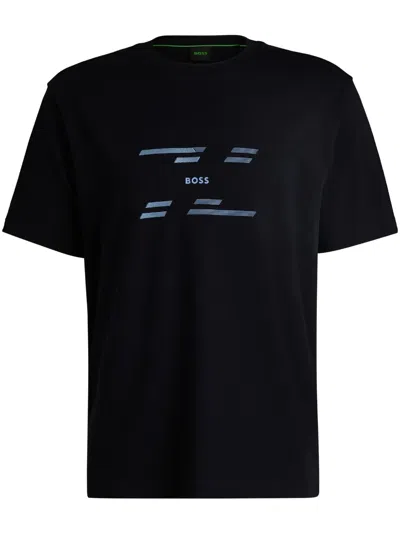 Hugo Boss Printed T-shirt In Black