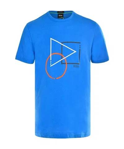 Hugo Boss Printed T-shirt In Blue
