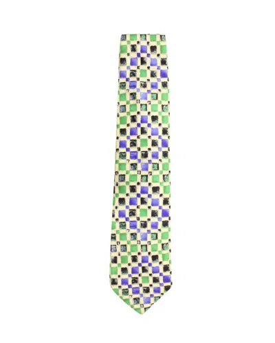 Hugo Boss Printed Tie In Multicolor Silk