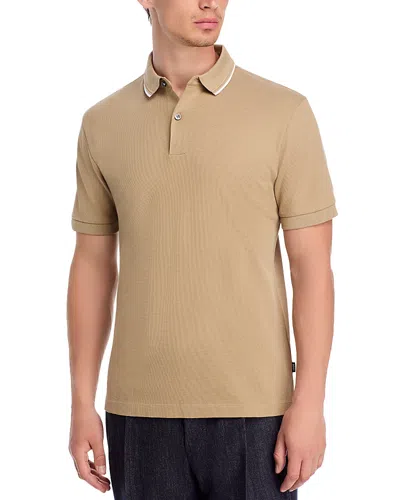 Hugo Boss Prout Polo Shirt In Brown