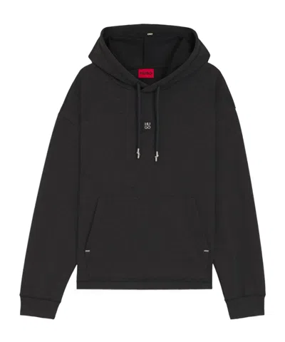 Hugo Boss Pull Over Hoodie In Black
