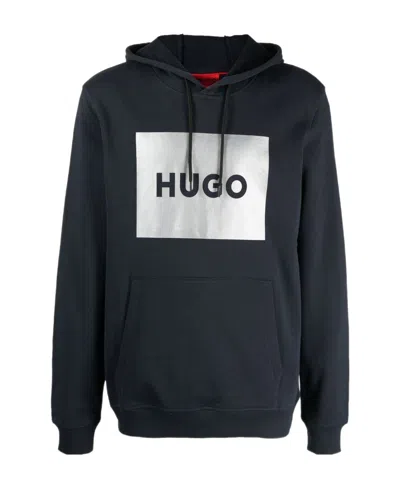 Hugo Boss Pull Rope Hooded Sweater In Black