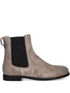 Hugo Boss Pull-tab Boots In Brown