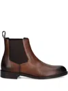 Hugo Boss Pull-tab Chelsea Boots In Brown