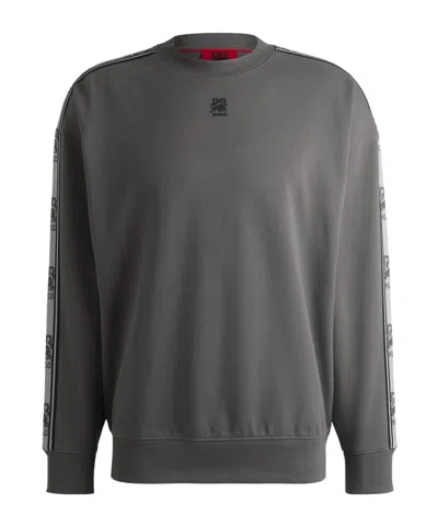 Hugo Boss Pure Cotton Comfortable Sweatshirt In Multi